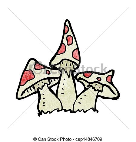 449x470 Cartoon Toadstools Vector Clipart