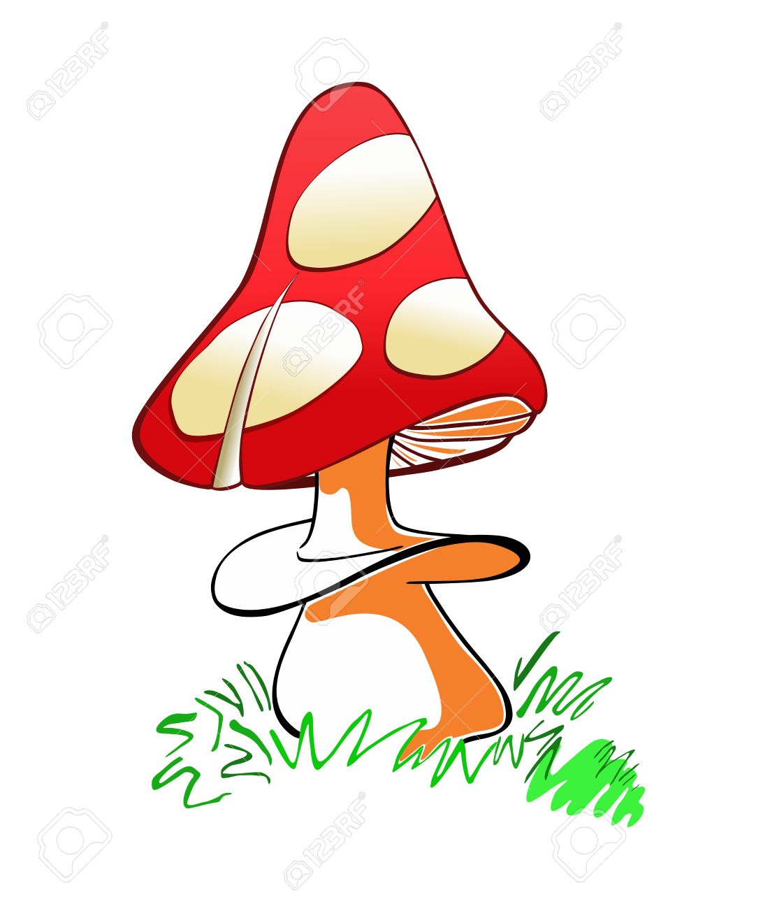 1112x1300 Mushroom Clipart White Spot 3730794