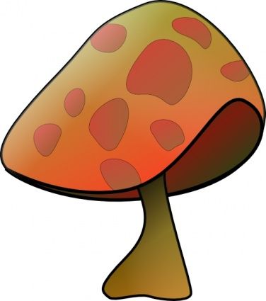 376x425 Elegant Mushroom Cartoon