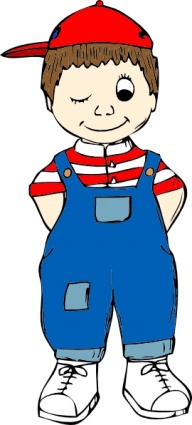 192x425 Winking Boy Clip Art Clipart Panda