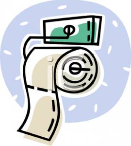 270x300 A Roll Of Toilet Paper Clipart Picture