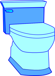 216x298 Blue Toilet Clip Art