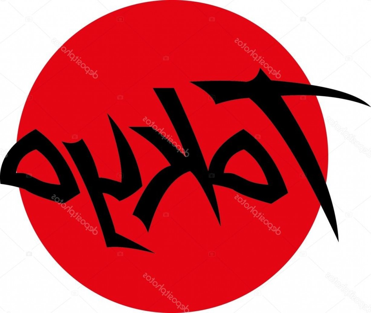 1227x1033 Stock Illustration Tokyo Japan Flag Vector Art Shopatcloth