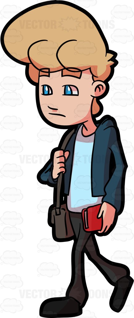 434x1024 Student Walking Clipart Going To School Collection Tom 006