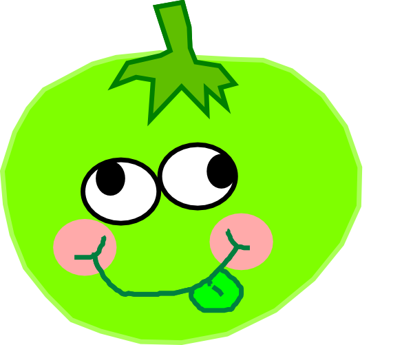 600x501 Tomato Green Clip Art