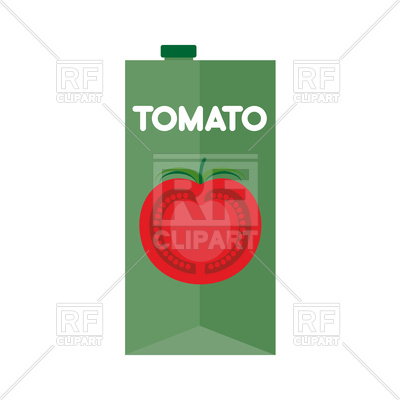 400x400 Tomato Juice Package Royalty Free Vector Clip Art Image