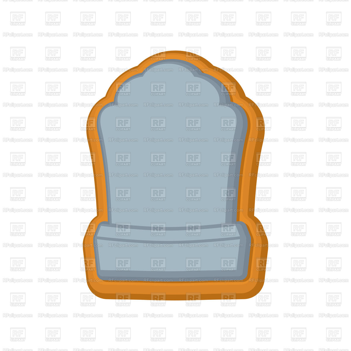 1200x1200 Halloween Cookie Tombstone. Royalty Free Vector Clip Art Image