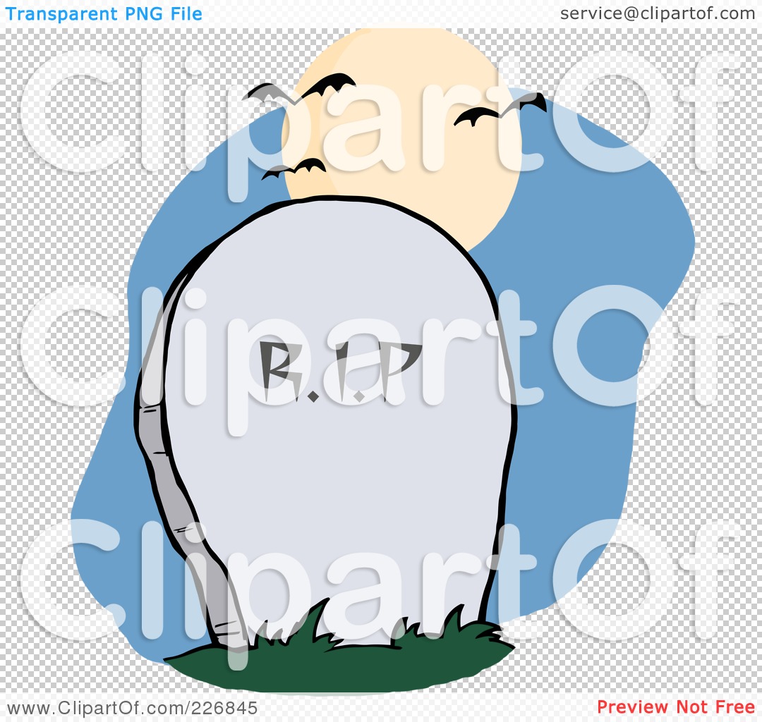 1080x1024 Royalty Free (Rf) Clipart Illustration Of A Stone Rip Headstone