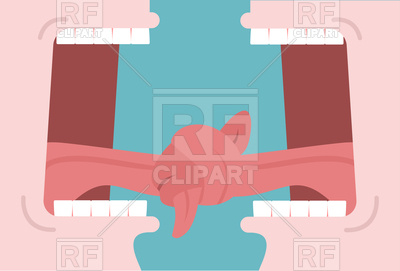 400x271 Tongue Tied Dialog Royalty Free Vector Clip Art Image