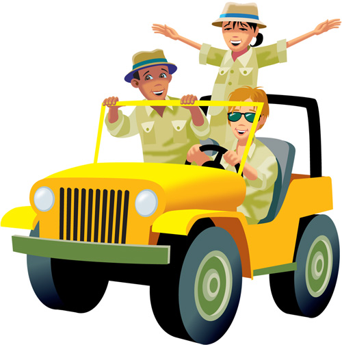 500x504 Jeep Safari Clipart