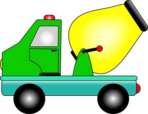 300x231 Dump Truck Cement Mixer Clipart Image Cartoon Drawing Of A Cement