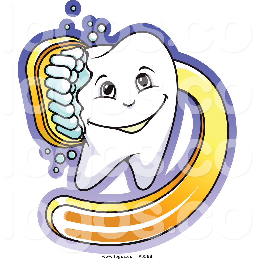 1024x1044 Royalty Free Cliprt Vector Logo Of Tooth Being Scrubbed