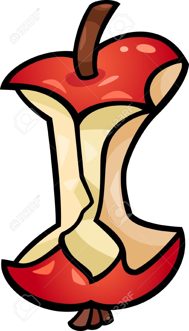 741x1300 Apple Core Clipart