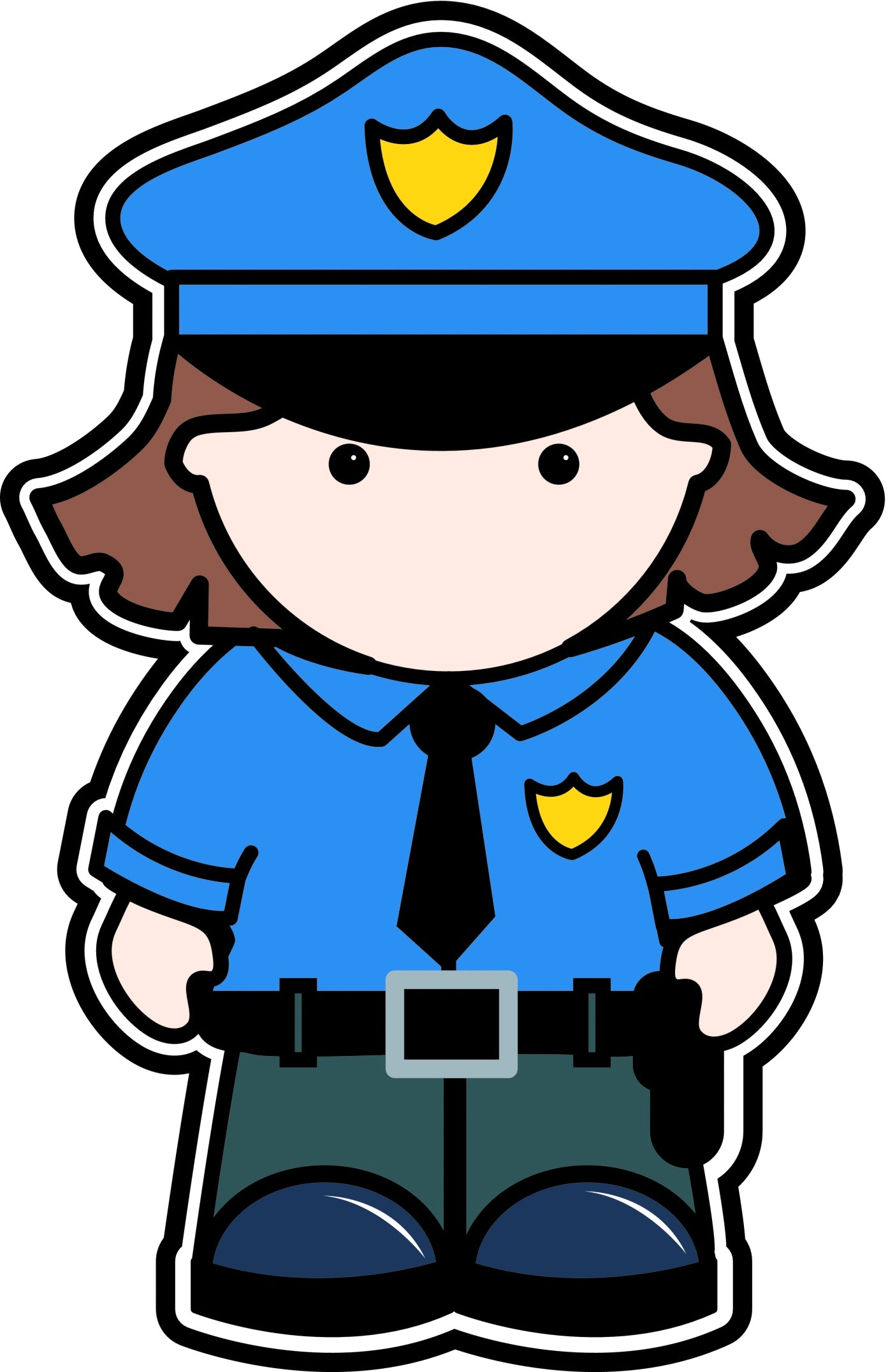 1393x2153 Female Police Cliparts Free Download Clip Art For Top Of Officer