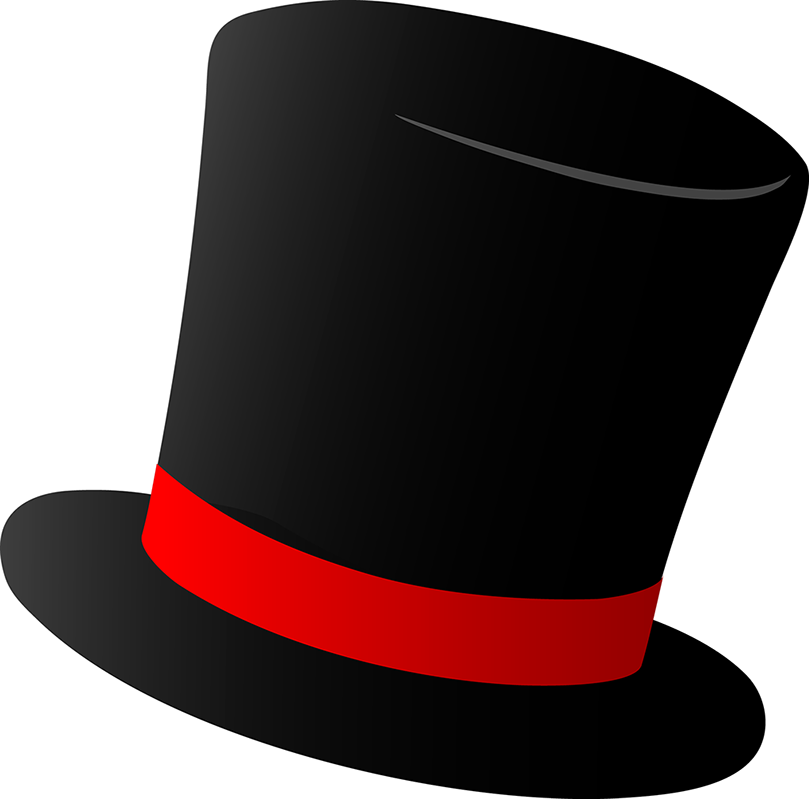 809x799 Magic Academy Top Hat Cap Clip Art