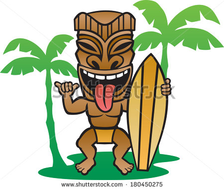450x381 Totem Pole Clipart Tiki Man