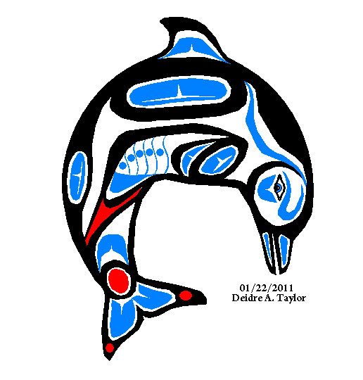 516x540 Totem Pole Clipart Whale