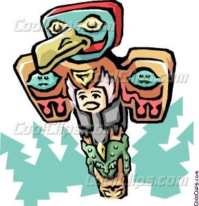 289x300 Totem Pole Vector Clip Art
