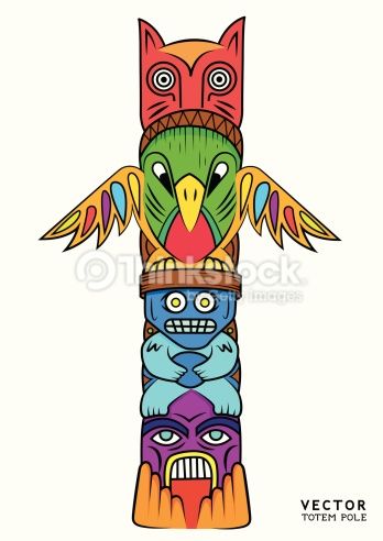 348x492 Clipart Vectoriel Vector Totem Pole Totems