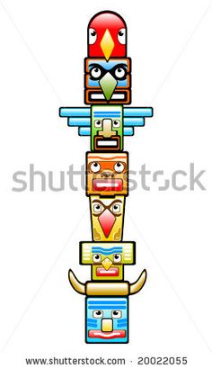 236x410 Free Totem Pole Patterns Royalty Free Clipart Illustration