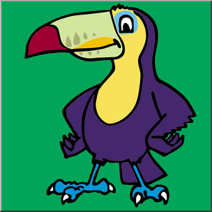 304x304 Clip Art Cartoon Toucan Color I Abcteach