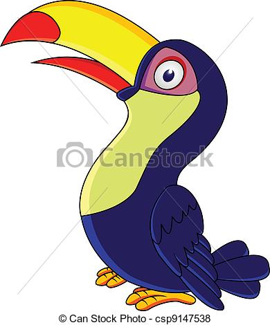 390x470 Vector Illustration Of Toucan Bird Cartoon Vector
