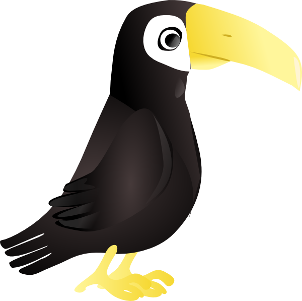 600x597 Simple Toucan Clip Art