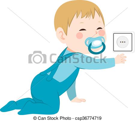 450x404 Touch Boy Clipart