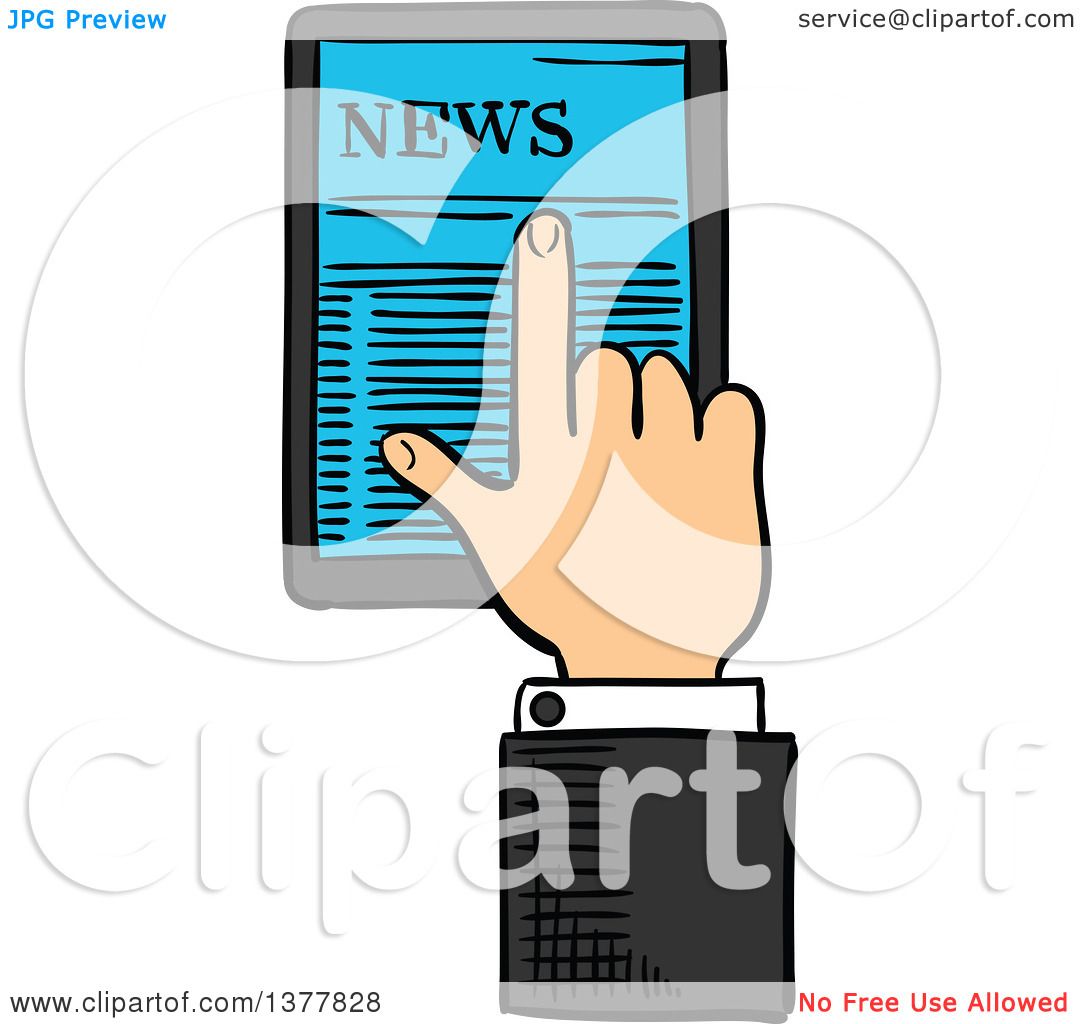 1080x1024 Clipart Of A Sketched White Business Man's Hand Using A Touch