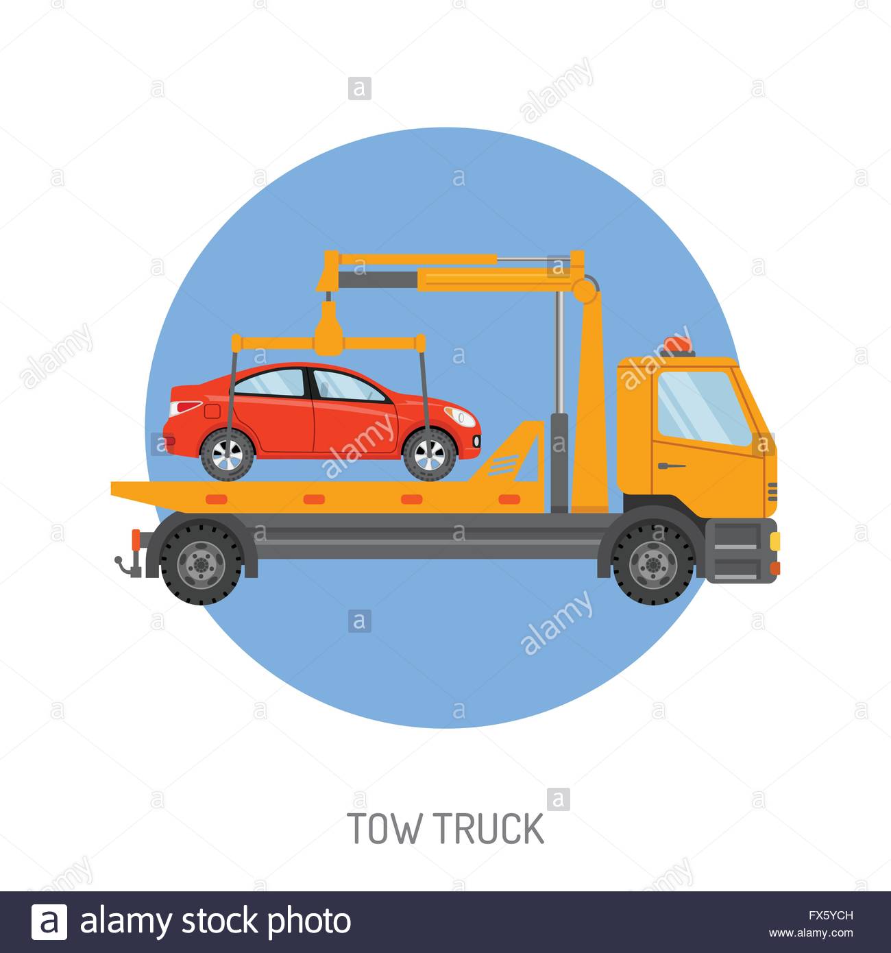 1300x1390 Tow Truck Car Cut Out Stock Images Amp Pictures