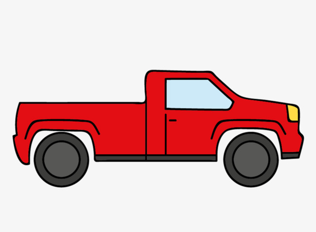 650x477 Creative Cartoon Red Truck, Red, Cartoon, Cartoon Creative Png