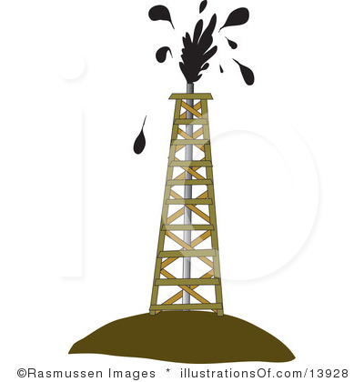 400x420 Oil Tower Clipart