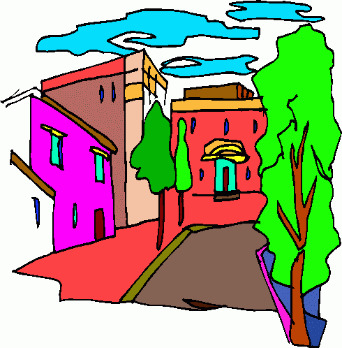 490x498 Town Clipart