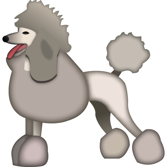 640x640 Download Poodle Dog Emoji Emoji Island