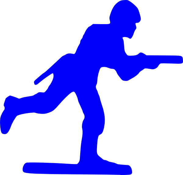 600x573 Blue Toy Soldier Clip Art