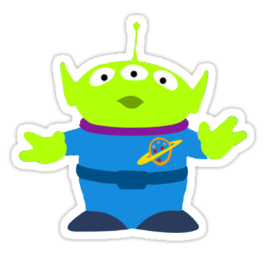 375x360 Toy Story Alien Stickers By Mammothtank Redbubble