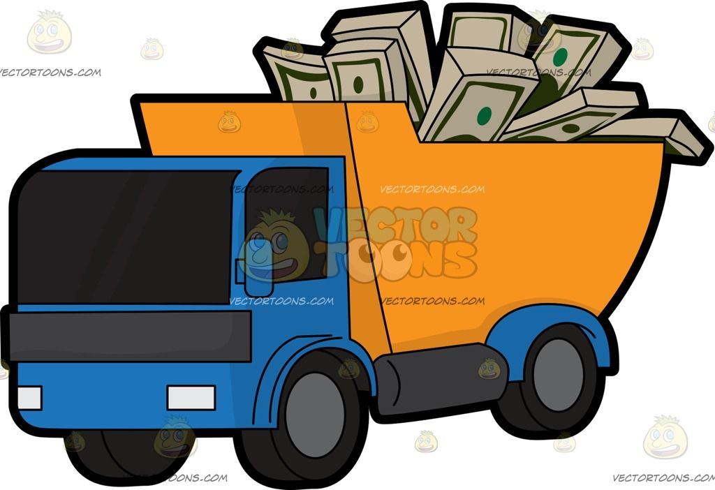 1024x702 A Toy Truck Carrying A Bunch Of American Dollars American Dollar
