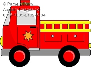 300x220 Cartoon Fire Truck Clipart Amp Stock Photography Acclaim Images