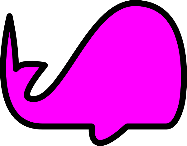 600x468 Pink Whale Clip Art