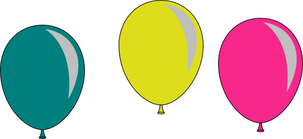 600x275 Trio Balloons Clip Art
