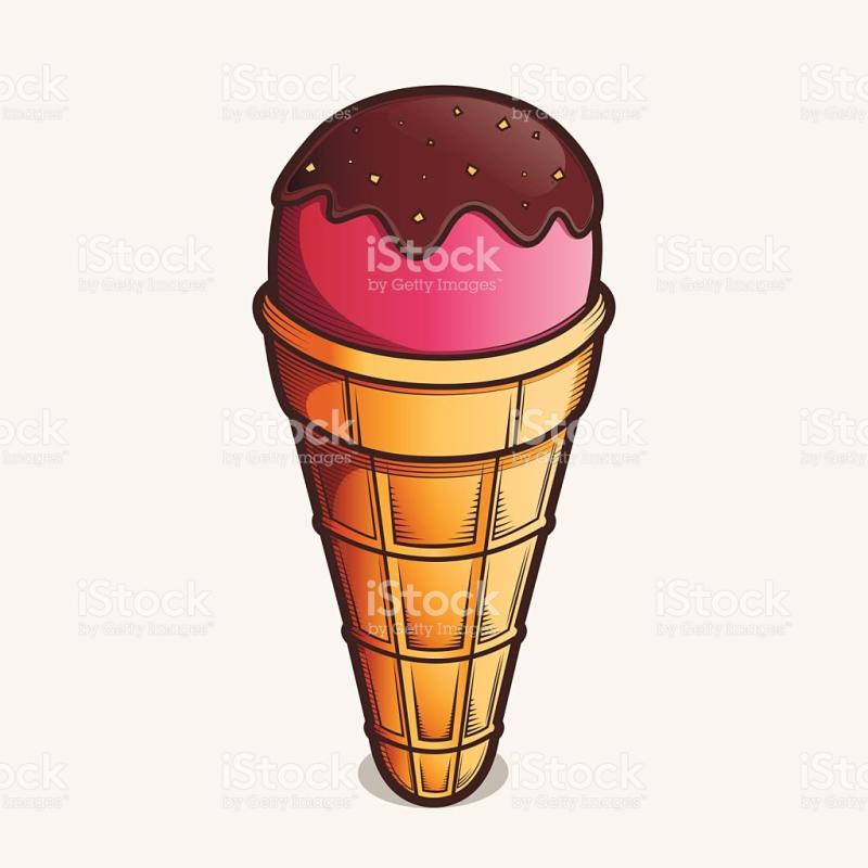 800x800 Ice Cream Cone Outline Clip Art