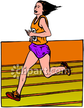 272x350 Female Athlete Running In A Track And Field Event