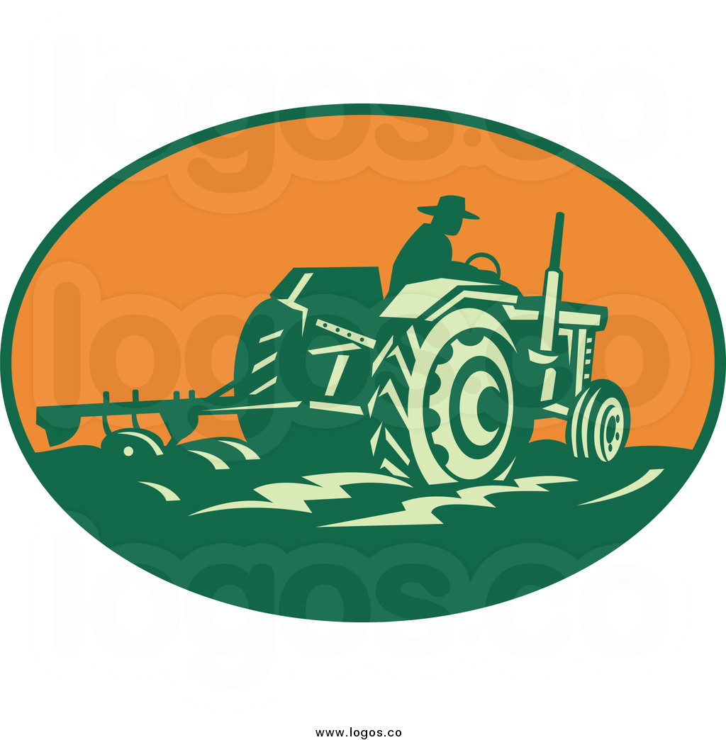 1024x1044 Tractor With Harrow Vector Clipart Plowing