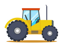 210x153 Animals With Tractor Clipart