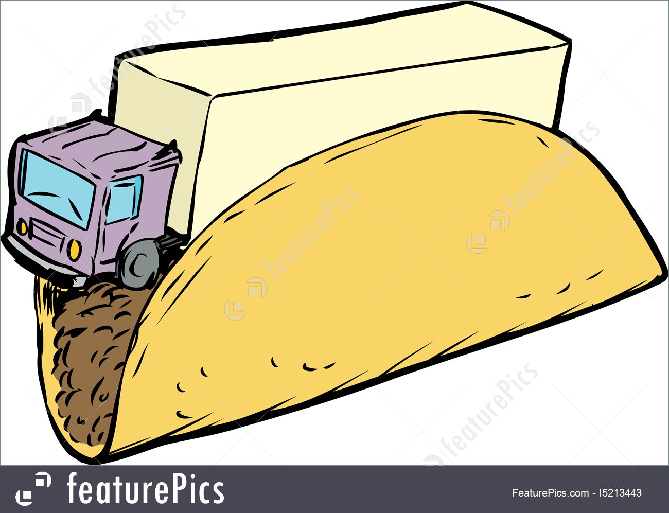 1300x997 Illustration Of Taco Truck Fun With Words