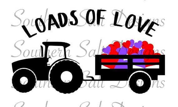 570x344 Valentine's Day File, Loads Of Love, Boys, Farm, Tractor, Trailer