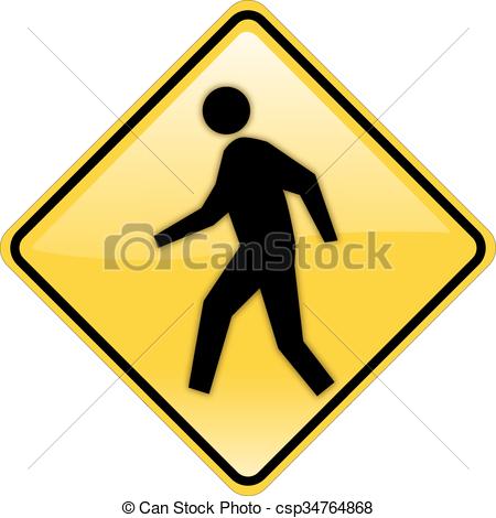 450x470 Road And Traffic Sign. An Illustration Of An American Road Clip