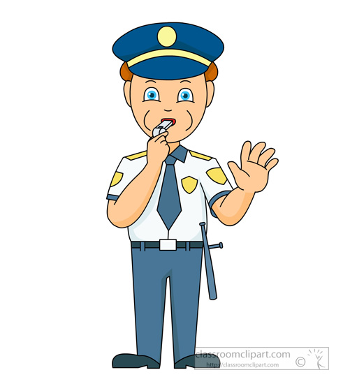 491x550 Safety Clipart Male Police Officer Directing Traffic