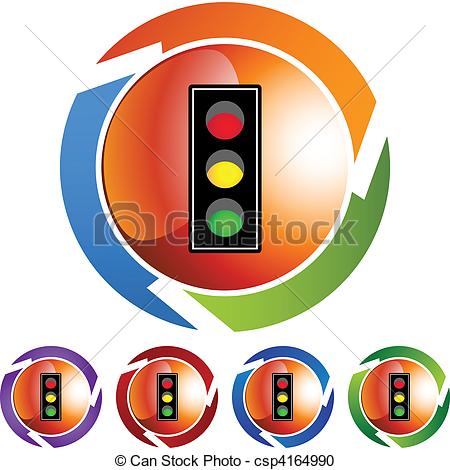 450x470 Traffic Light Vector Clipart