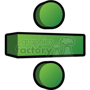 300x300 Royalty Free 3d Division Sign Clipart 387193 Vector Clip Art Image
